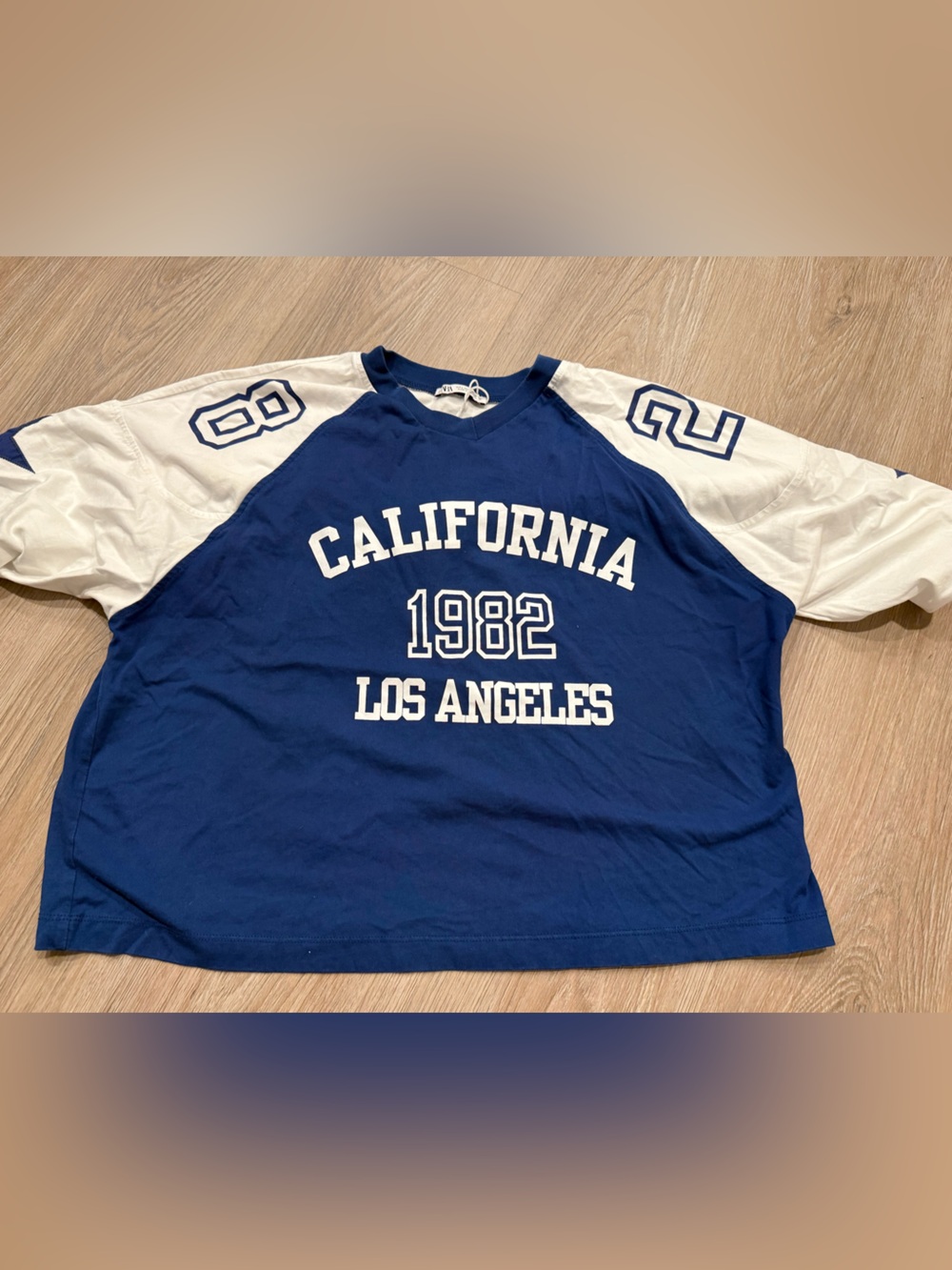 Zara Navy & White 'California 1982 Tee